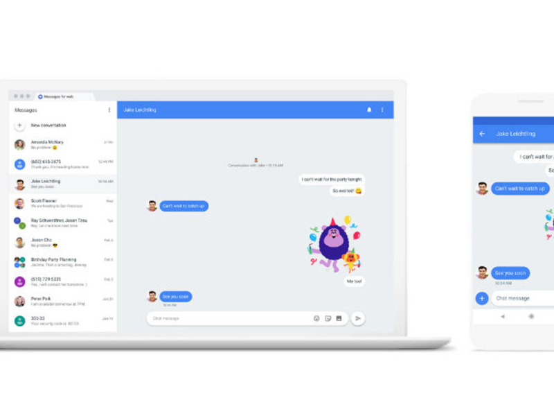 Google вместе с операторами представила технологию Chat — замену формата SMS